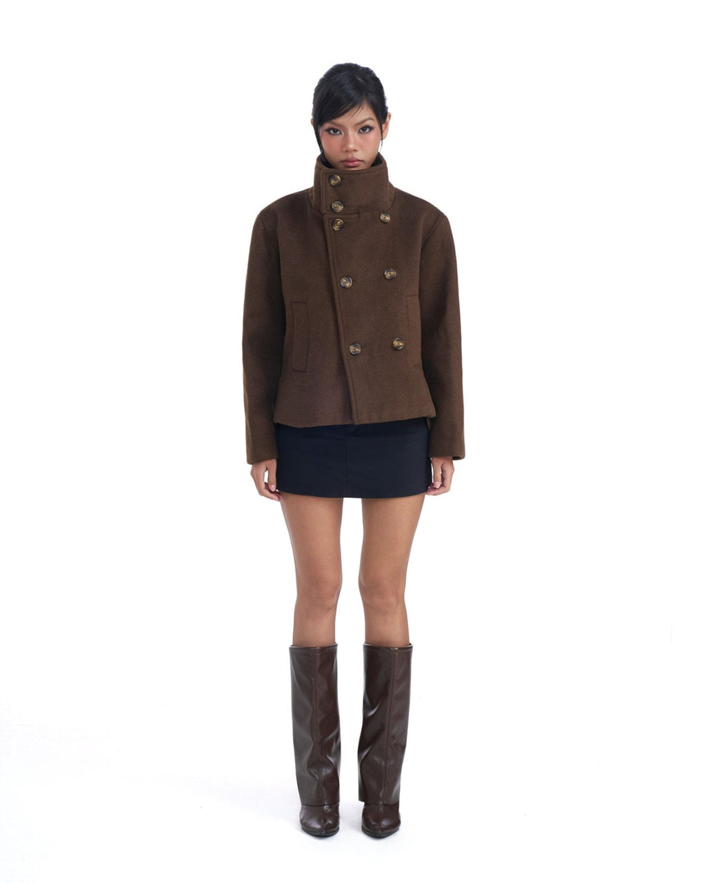 15 Brown Pea Coat