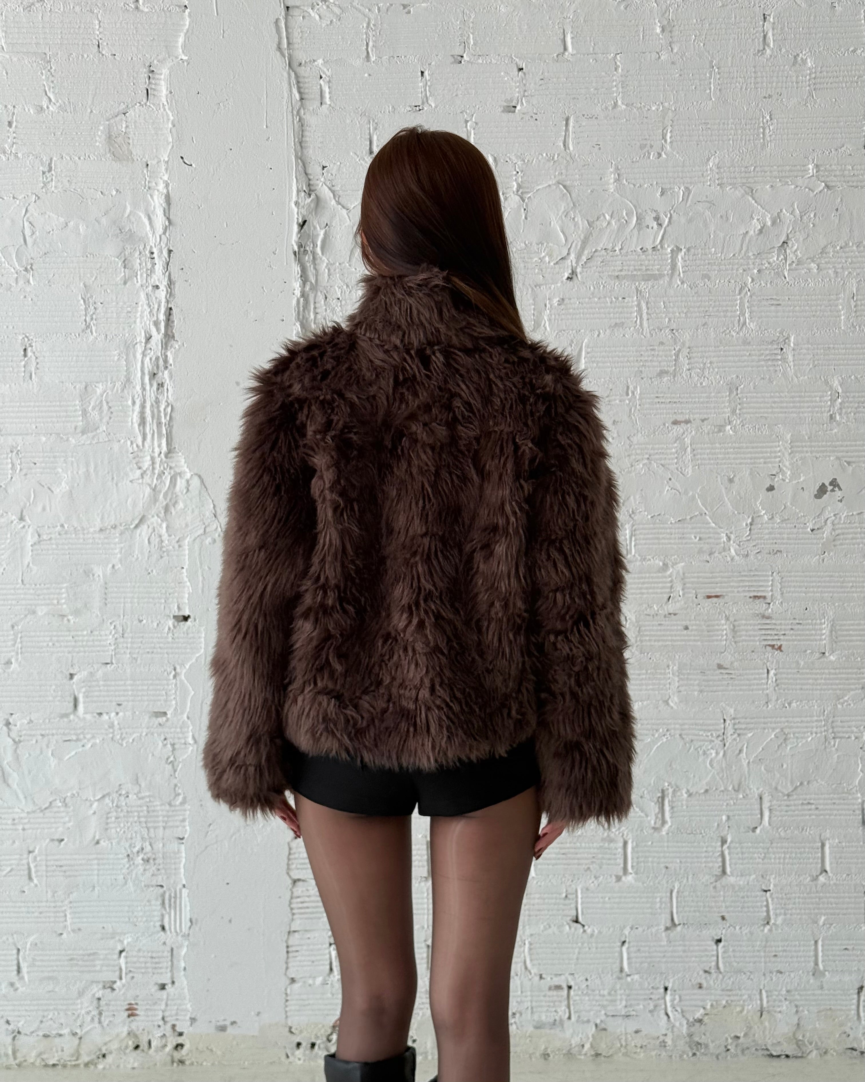 13 Brown Monclant Fur Coat