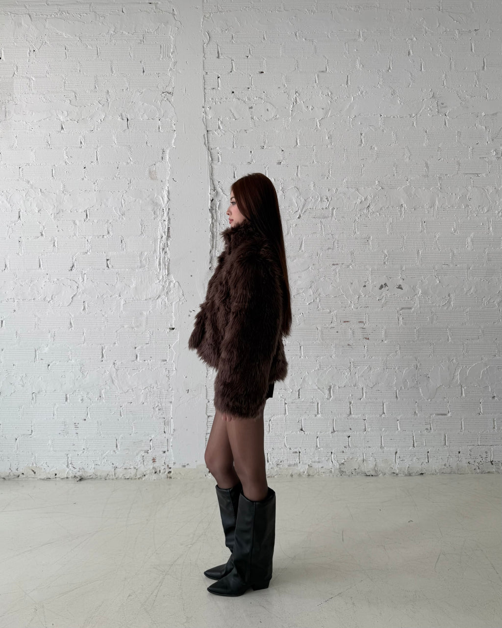 13 Brown Monclant Fur Coat