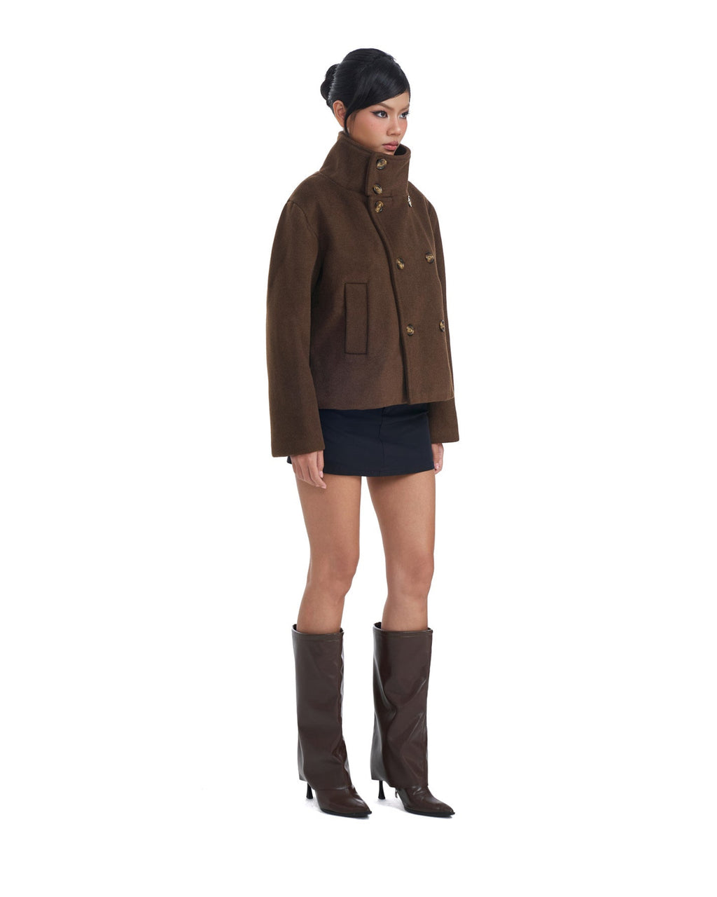 15 Brown Pea Coat
