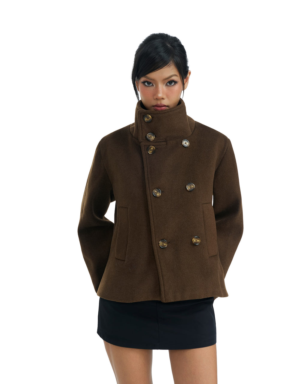 15 Brown Pea Coat