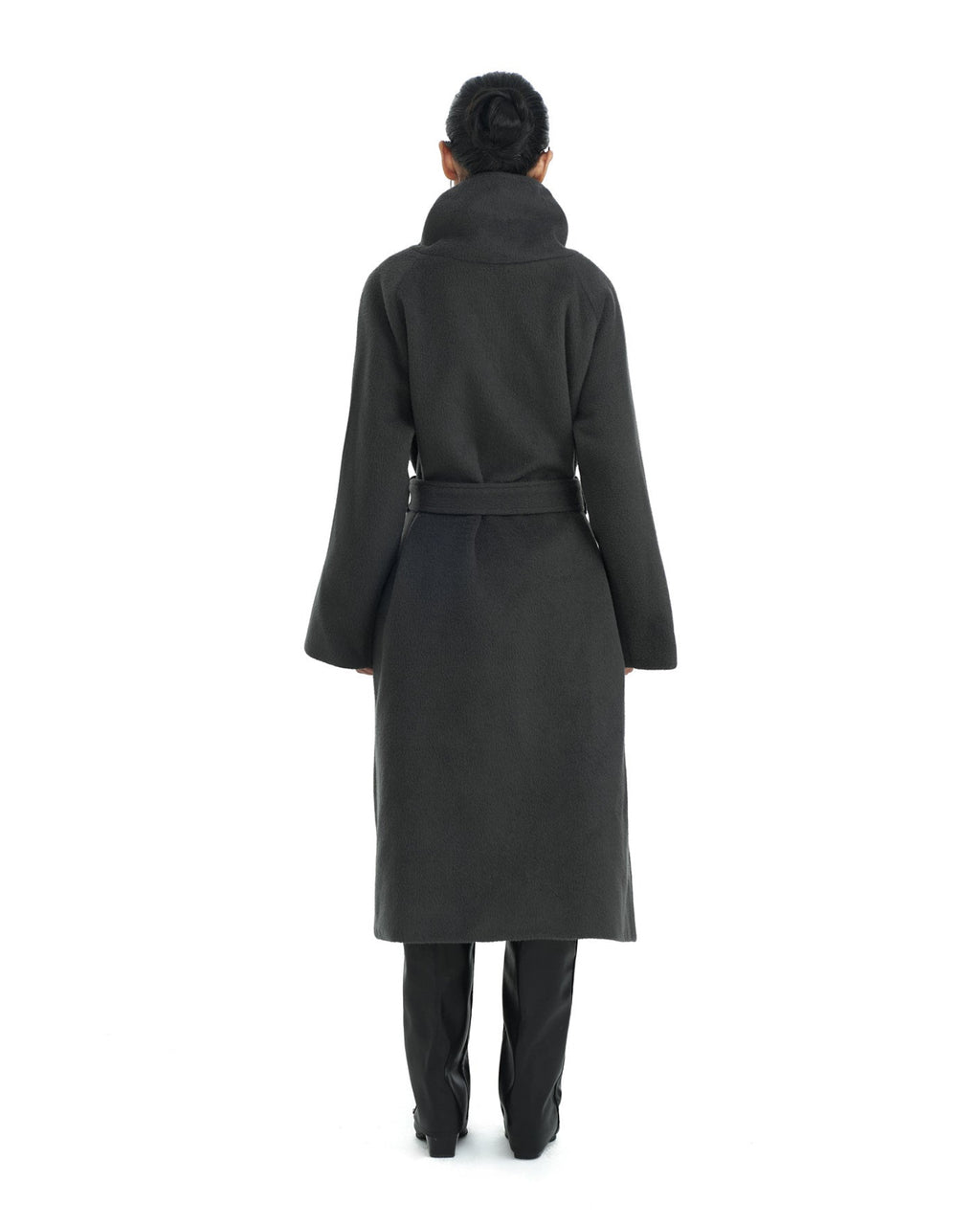 16 Grey Midi Coat