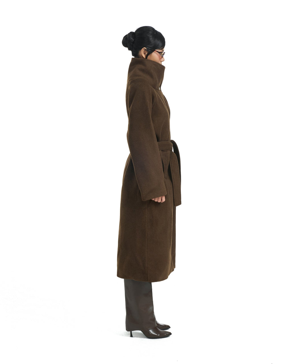 16 Brown Midi Coat