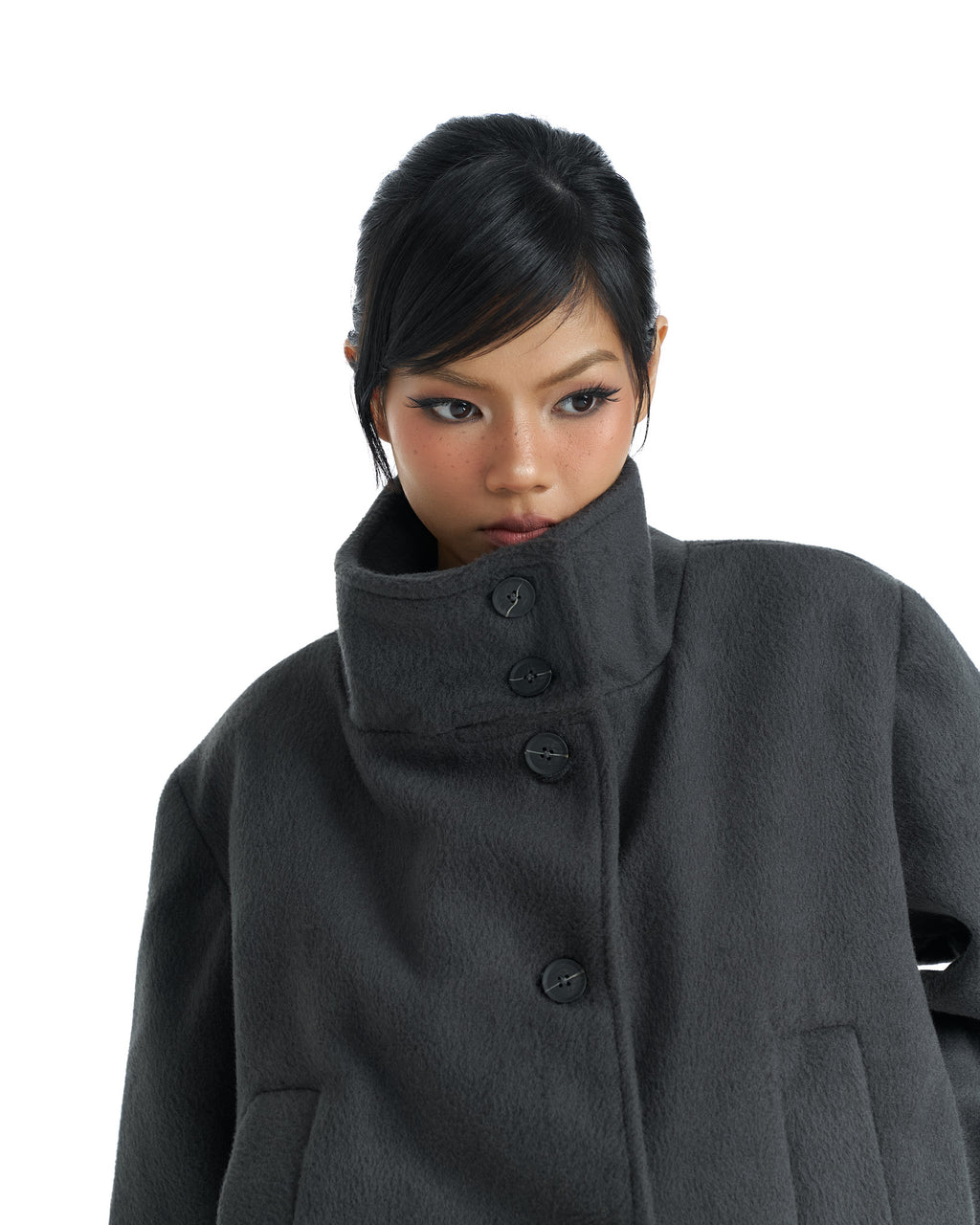 18 Grey Pea Coat
